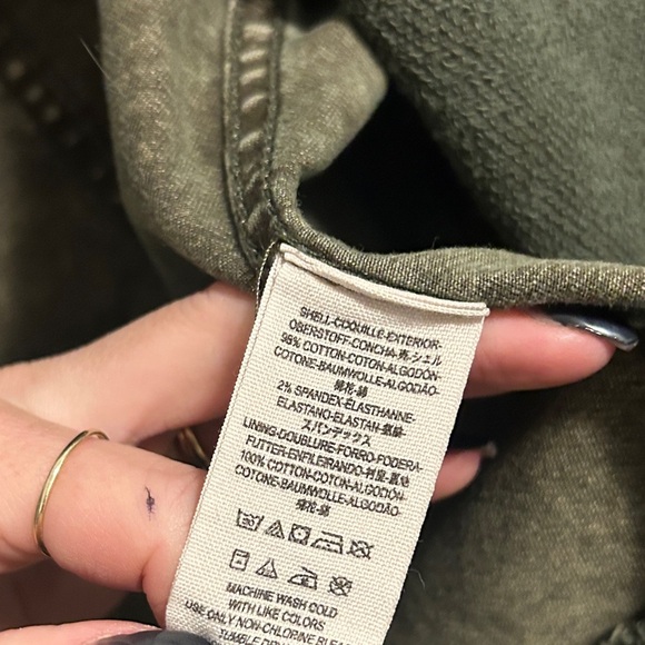 Free People Twill Moto Jacket Size X-Small - Picture 13 of 14